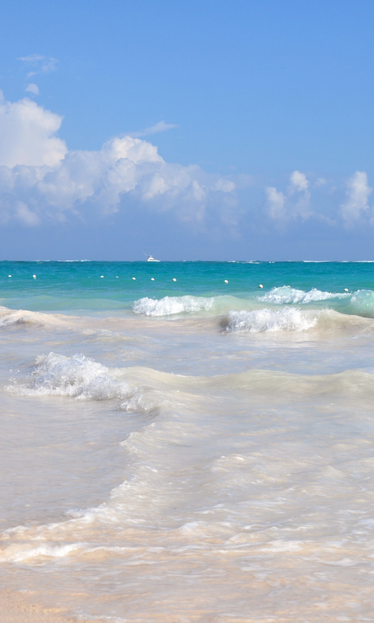 Das Dominican Republic Crystal Clear Waters Wallpaper 768x1280
