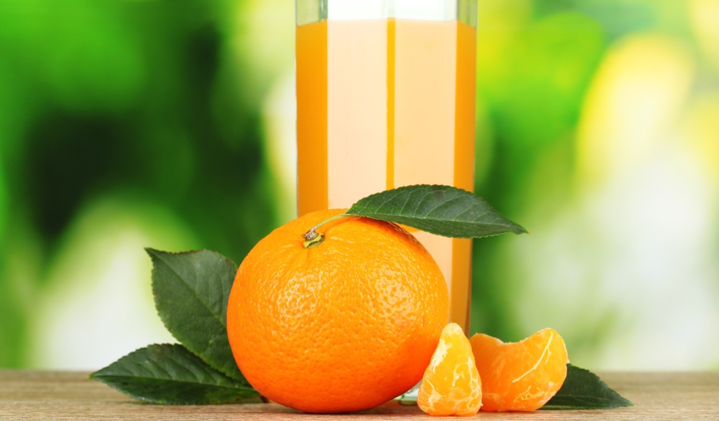 Fondo de pantalla Healthy Orange Juice 1024x600