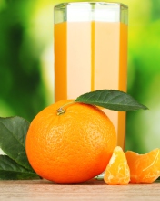 Healthy Orange Juice wallpaper 176x220