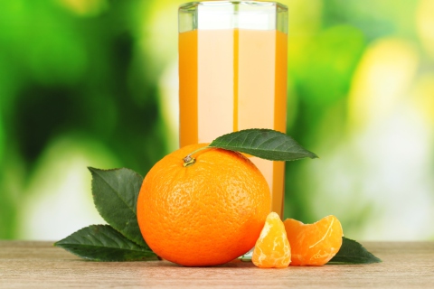 Healthy Orange Juice wallpaper 480x320