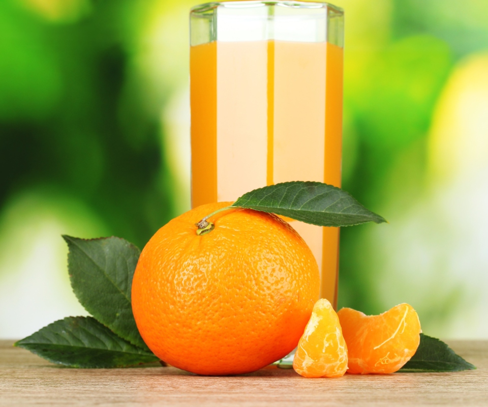 Healthy Orange Juice wallpaper 960x800