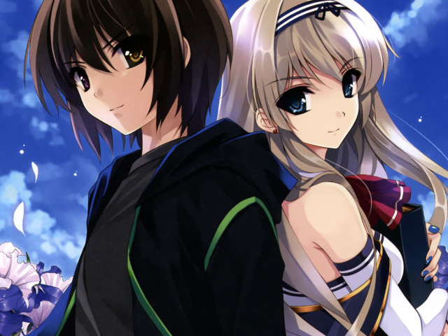 Fondo de pantalla Kurehito Misaki Anime Couple 640x480