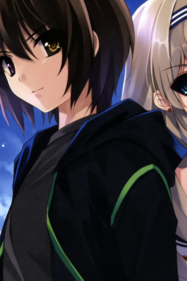 Fondo de pantalla Kurehito Misaki Anime Couple 640x960