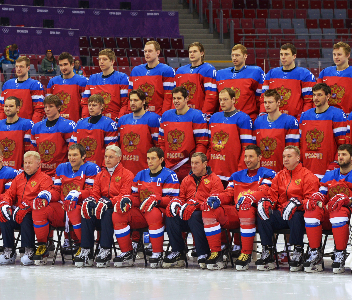 Fondo de pantalla Russian Hockey Team Sochi 2014 1200x1024