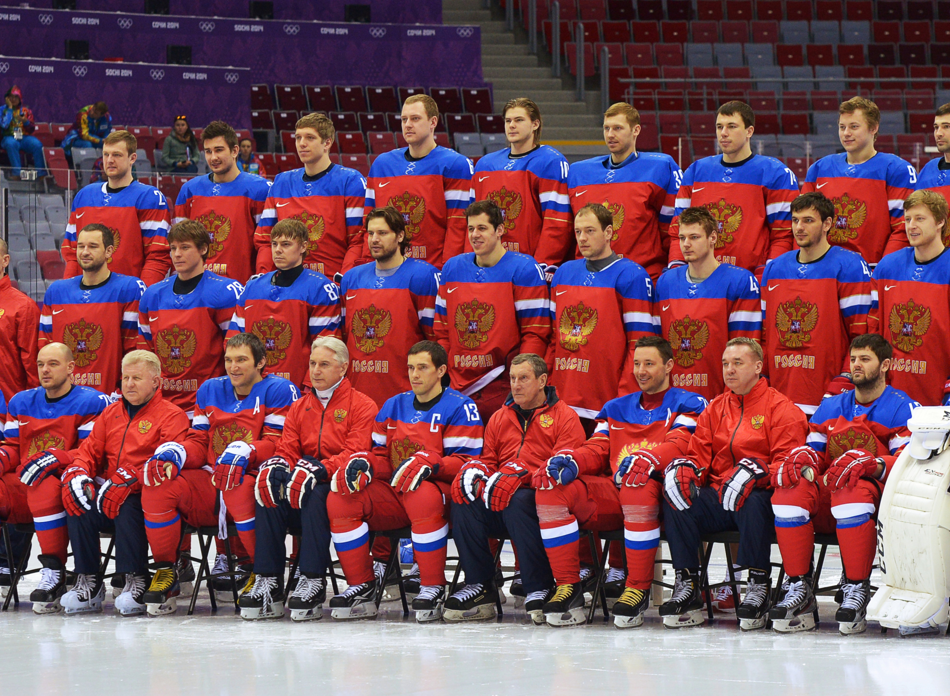 Fondo de pantalla Russian Hockey Team Sochi 2014 1920x1408