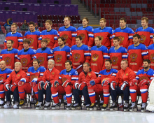 Screenshot №1 pro téma Russian Hockey Team Sochi 2014 220x176