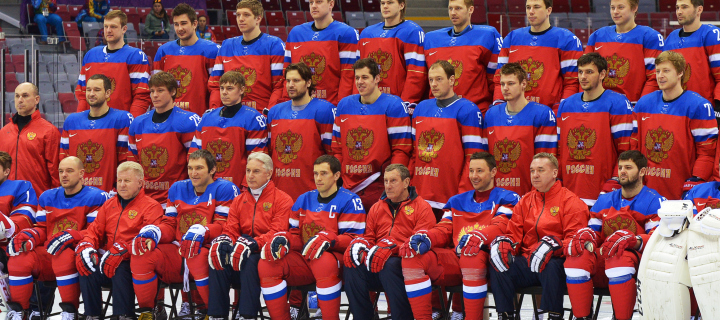 Sfondi Russian Hockey Team Sochi 2014 720x320