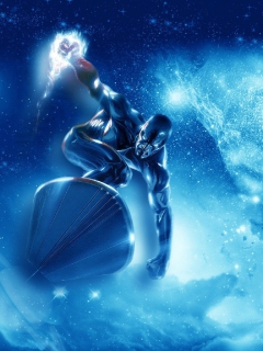 Fondo de pantalla Silver Surfer 240x320