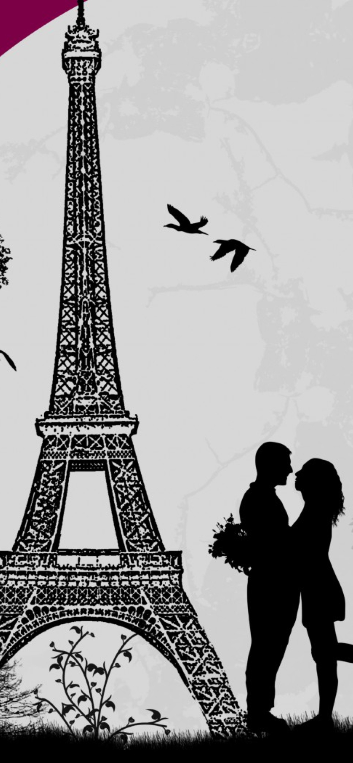 Paris City Of Love Wallpaper for iPhone XR