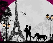 Paris City Of Love wallpaper 176x144