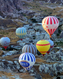 Hot air ballooning Cappadocia wallpaper 128x160