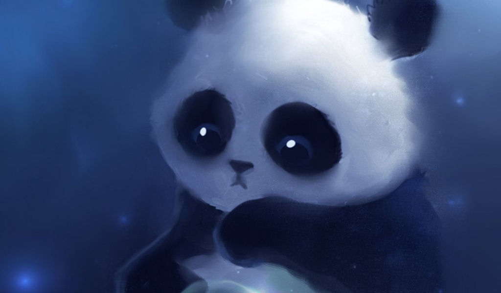Das Cute Panda Bear Wallpaper 1024x600