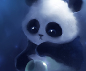 Cute Panda Bear wallpaper 176x144