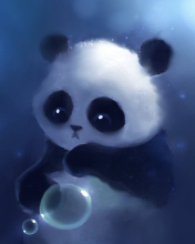 Cute Panda Bear screenshot #1 176x220