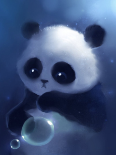 Das Cute Panda Bear Wallpaper 240x320
