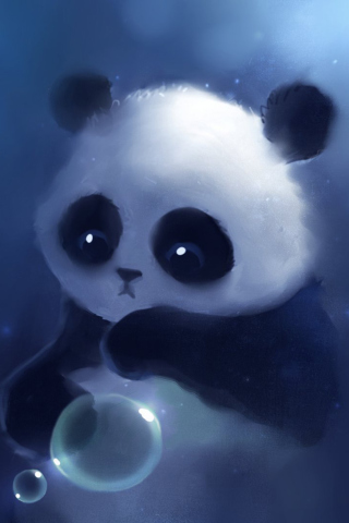 Cute Panda Bear wallpaper 320x480