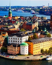 Fondo de pantalla Colorful Stockholm 176x220