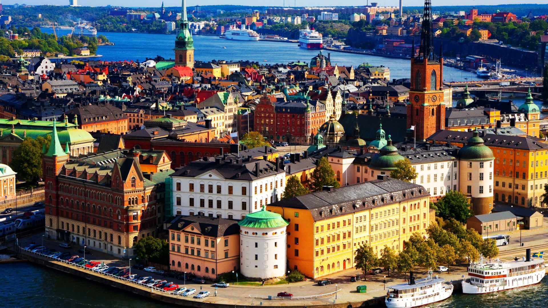 Sfondi Colorful Stockholm 1920x1080