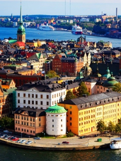 Fondo de pantalla Colorful Stockholm 240x320