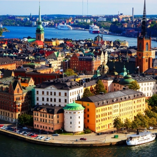 Colorful Stockholm - Obrázkek zdarma pro iPad