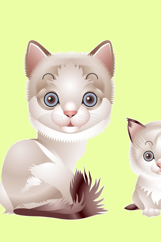 Fondo de pantalla Hipster Cat Clip Art 640x960