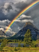 Fondo de pantalla Rainbow In Sky 132x176
