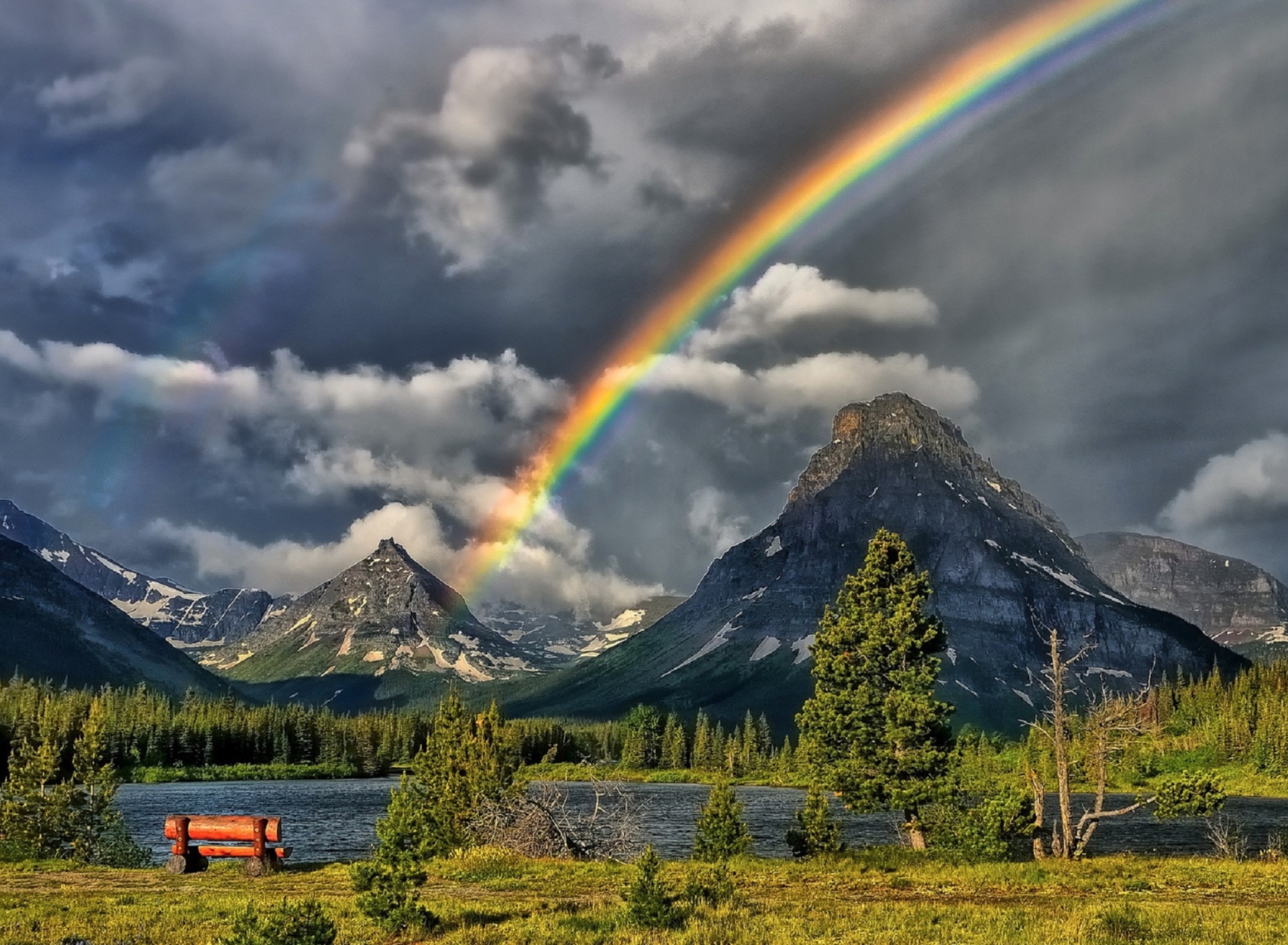 Sfondi Rainbow In Sky 1920x1408