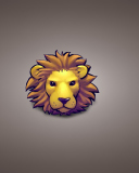 Sfondi Lion Muzzle Illustration 128x160