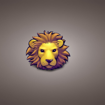 Das Lion Muzzle Illustration Wallpaper 208x208