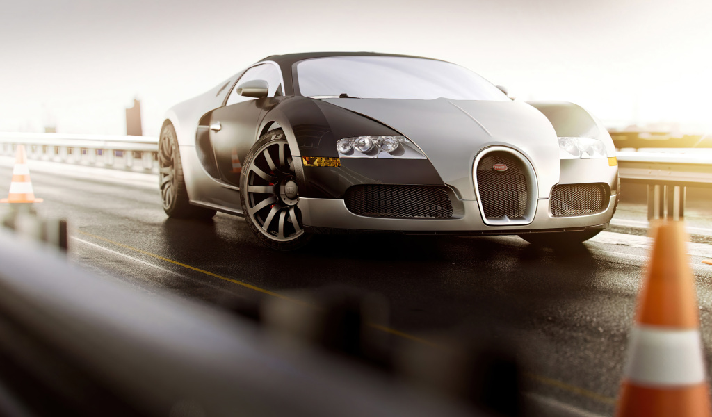 Das Bugatti Veyron HD Wallpaper 1024x600