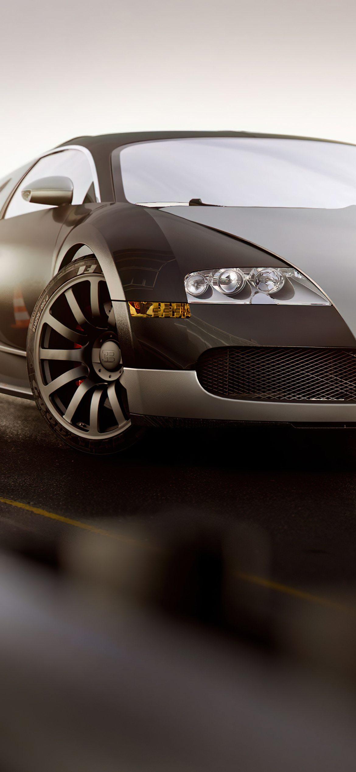 Bugatti Veyron HD wallpaper 1170x2532