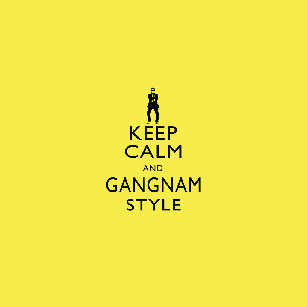Das Keep Calm And Gangnam Style Wallpaper 1024x1024