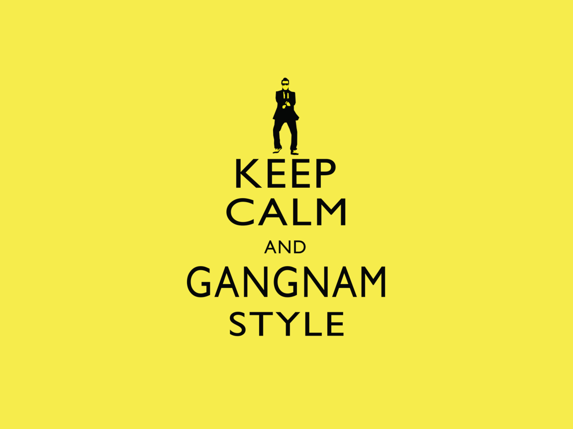 Das Keep Calm And Gangnam Style Wallpaper 1152x864