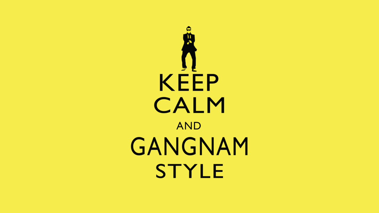 Screenshot №1 pro téma Keep Calm And Gangnam Style 1280x720