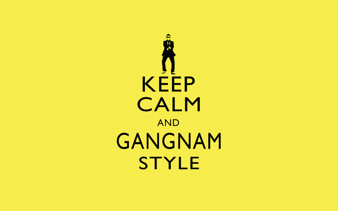 Screenshot №1 pro téma Keep Calm And Gangnam Style 1280x800