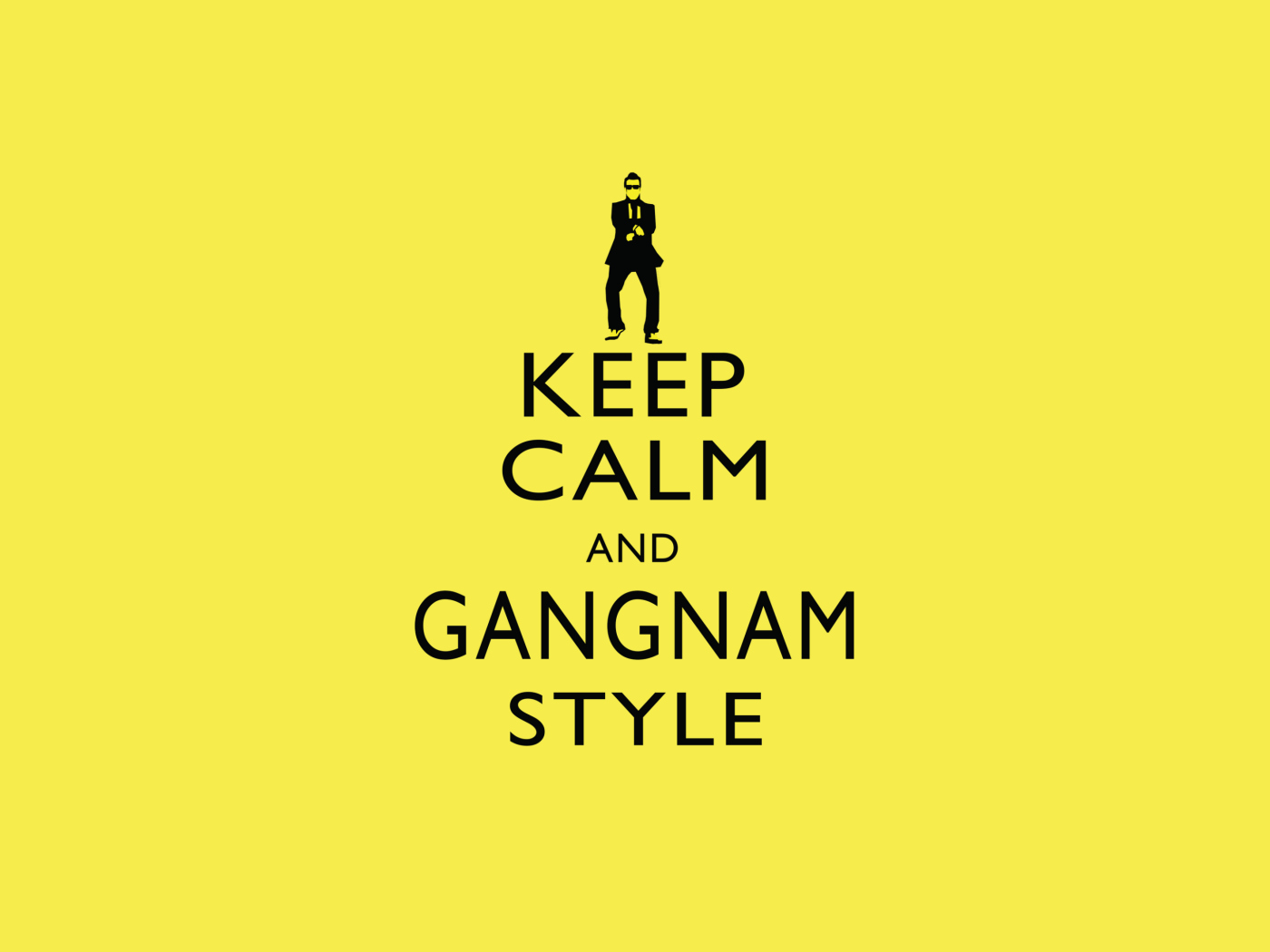 Обои Keep Calm And Gangnam Style 1400x1050