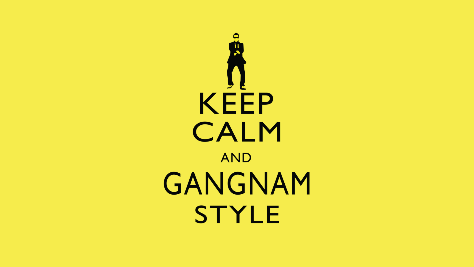 Fondo de pantalla Keep Calm And Gangnam Style 1600x900