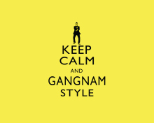 Das Keep Calm And Gangnam Style Wallpaper 220x176