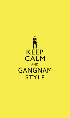 Das Keep Calm And Gangnam Style Wallpaper 240x400