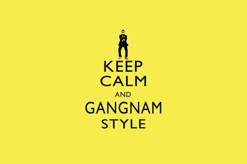 Das Keep Calm And Gangnam Style Wallpaper 480x320