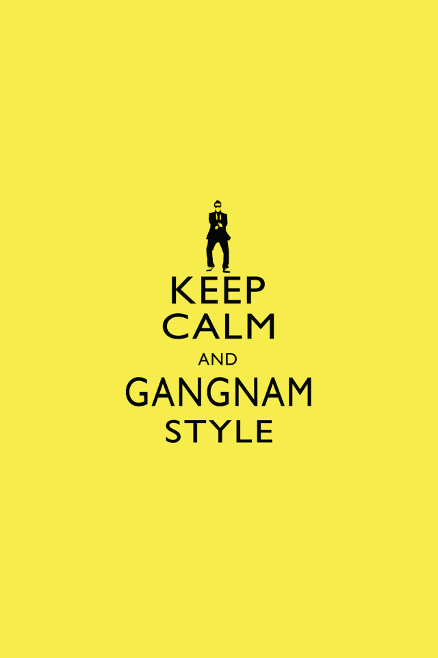 Das Keep Calm And Gangnam Style Wallpaper 640x960