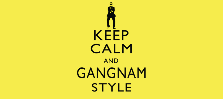 Keep Calm And Gangnam Style wallpaper 720x320