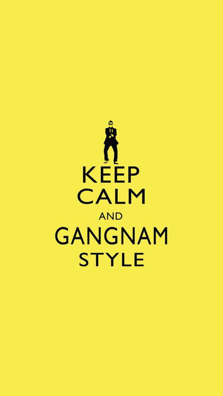 Keep Calm And Gangnam Style wallpaper 750x1334