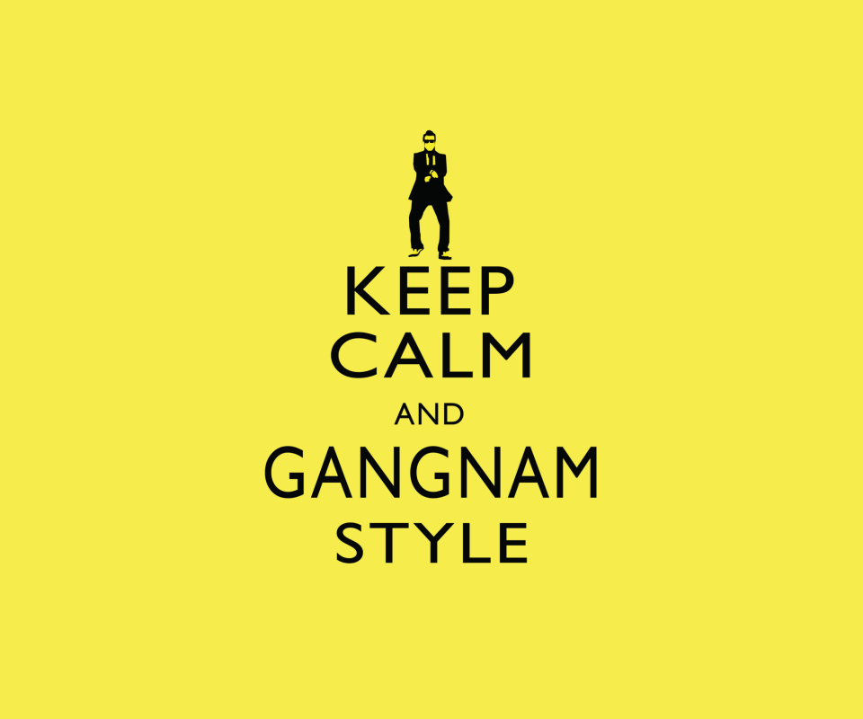 Das Keep Calm And Gangnam Style Wallpaper 960x800