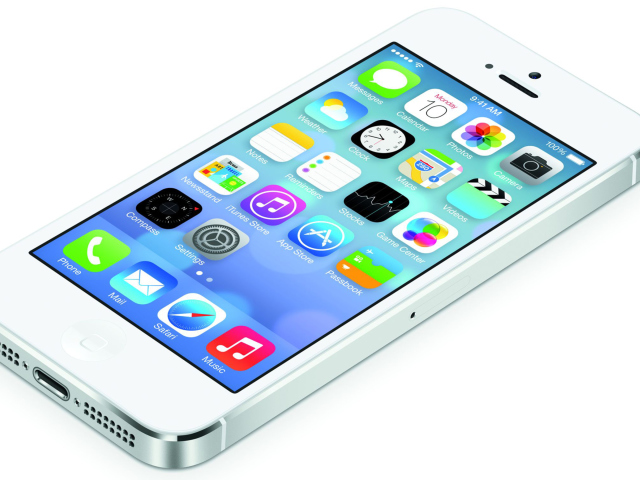 White Iphone5 Ios7 screenshot #1 640x480