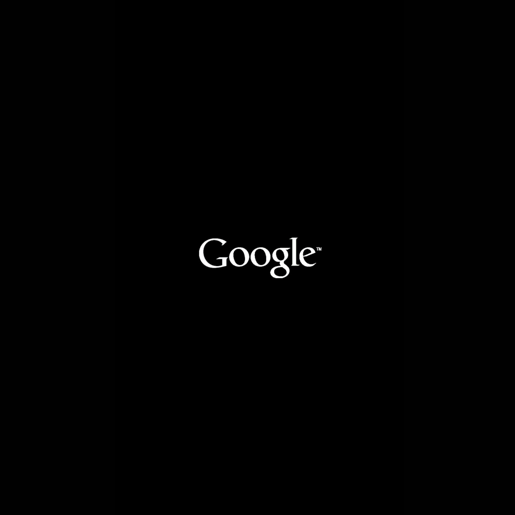 Das Black Google Logo Wallpaper 1024x1024