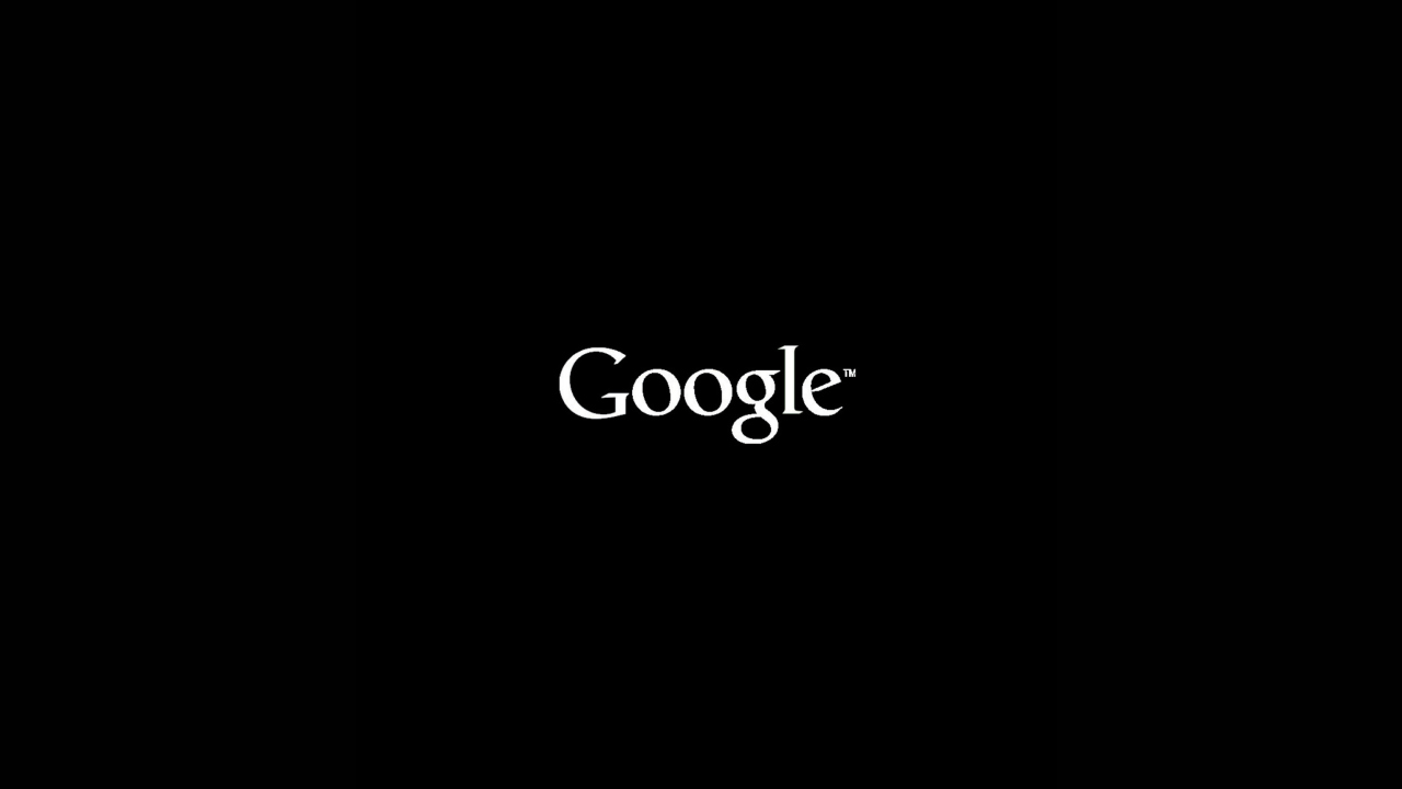 Das Black Google Logo Wallpaper 1280x720