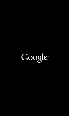 Обои Black Google Logo 240x400