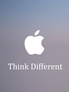 Fondo de pantalla Apple, Think Different 240x320