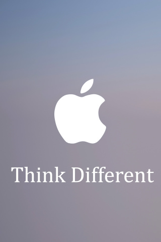 Sfondi Apple, Think Different 320x480